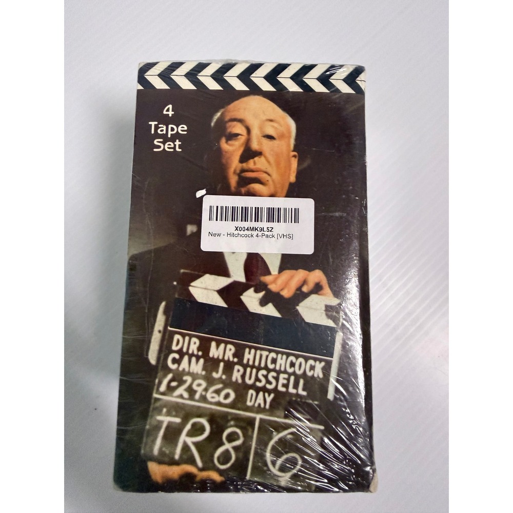 Alfred Hitchcock 4-Tape VHS Box Set Mystery Classics Factory Sealed New